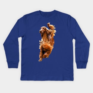 Irish Setter Superstar Dog Kids Long Sleeve T-Shirt